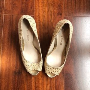 Audrey Brooke Gold Heels